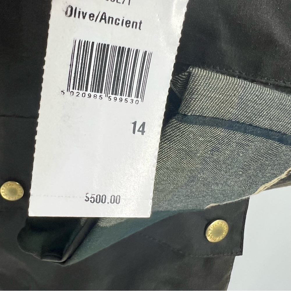 Barbour Olive Green Waxed Utility Jacket - Picture 10 of 10